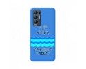 Funda Silicona Líquida Azul para Oppo Find X3 Neo 5G diseño Agua Dibujos