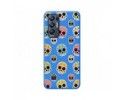 Funda Silicona Líquida Azul para Oppo Find X3 Neo 5G diseño Catrina Dibujos