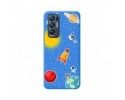 Funda Silicona Líquida Azul para Oppo Find X3 Neo 5G diseño Espacio Dibujos