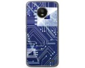 Funda Gel Tpu para Motorola Moto E4 Diseño Circuito Dibujos