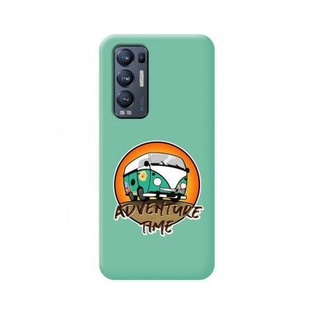 Funda Silicona Líquida Verde para Oppo Find X3 Neo 5G diseño Adventure Time Dibujos