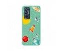 Funda Silicona Líquida Verde para Oppo Find X3 Neo 5G diseño Espacio Dibujos