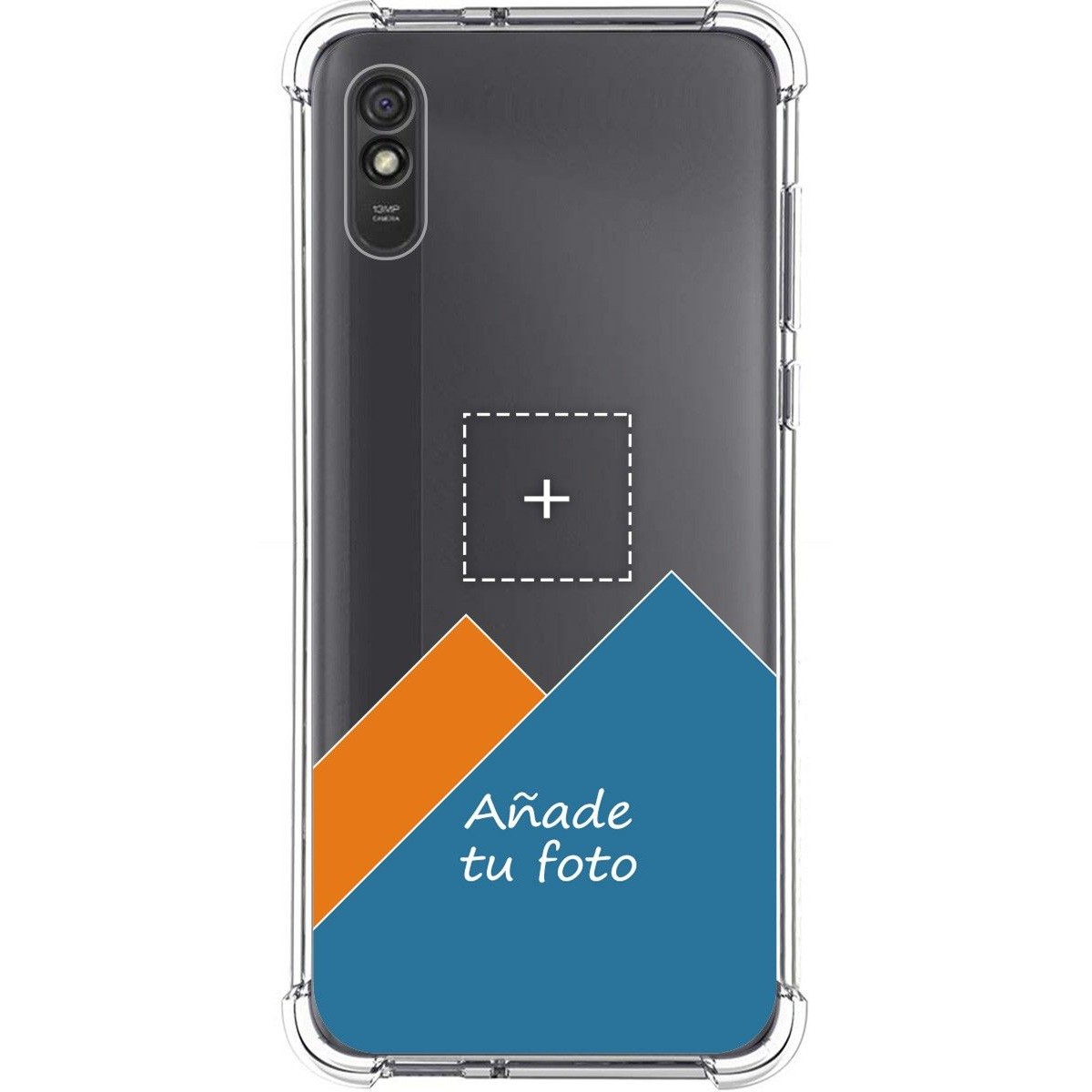 Personaliza tu Funda Silicona Anti-Golpes Transparente con tu Fotografía para Xiaomi Redmi 9A / 9AT personalizada