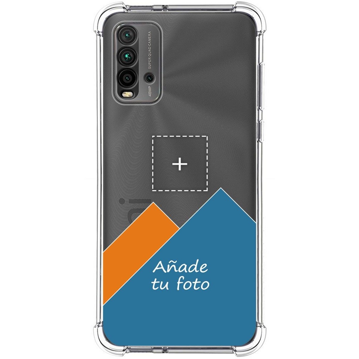 Personaliza tu Funda Silicona Anti-Golpes Transparente con tu Fotografía para Xiaomi Redmi 9T personalizada