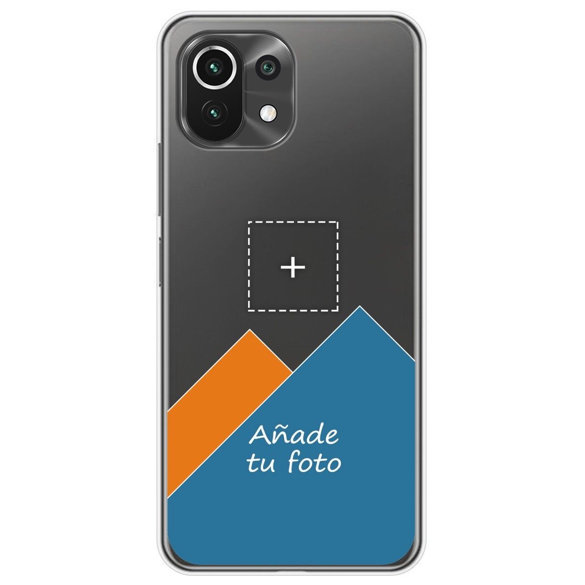 Personaliza tu Funda Gel Silicona Transparente con tu Fotografia para Xiaomi Mi 11 Lite 4G / 5G / 5G NE dibujo personalizada