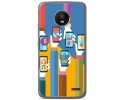 Funda Gel Tpu para Motorola Moto E4 Diseño Apps Dibujos