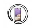 Funda Colgante Transparente para Samsung Galaxy A32 4G con Cordon Negro