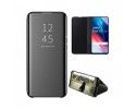 Funda Flip Cover Clear View para Oppo Find X3 Lite 5G color Negra