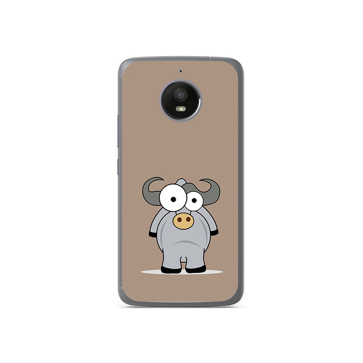Funda Gel Tpu para Motorola Moto E4 Plus Diseño Toro Dibujos