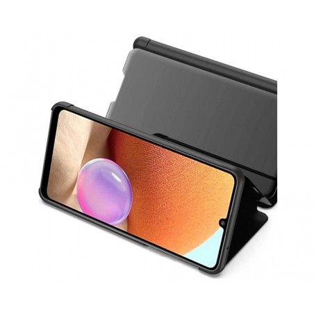 Funda Flip Cover Clear View para Samsung Galaxy A32 5G color Negra