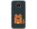 Funda Gel Tpu para Motorola Moto E4 Plus Diseño Tigre Dibujos