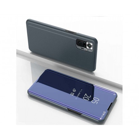 Funda Flip Cover Clear View para Xiaomi Redmi Note 10 Pro color Azul