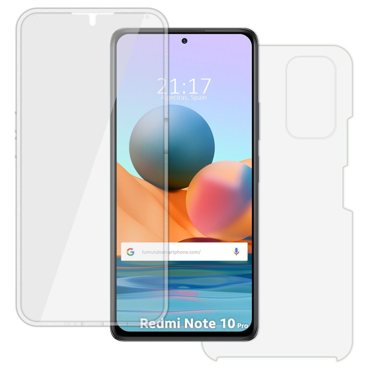 Funda Doble Transparente Pc + Tpu Full Body 360 para Xiaomi Redmi Note 10 Pro