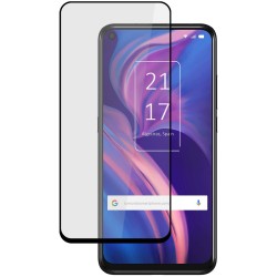 Protector Cristal Templado Completo 5D Full Glue Negro para TCL Plex