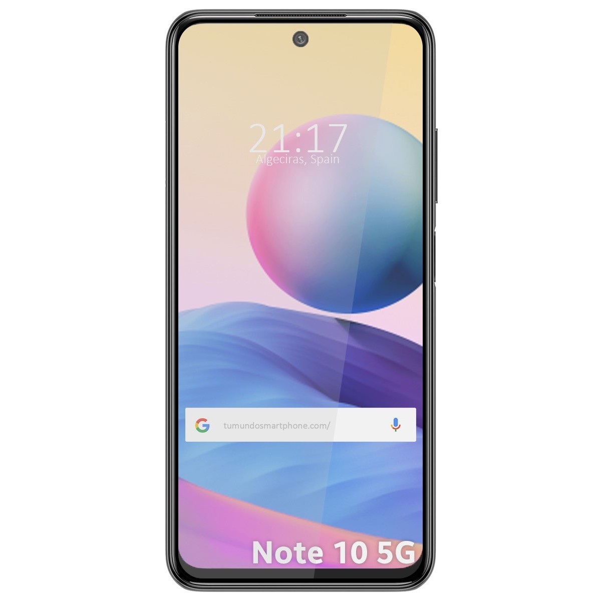 Protector Cristal Templado Completo 5D Full Glue Negro para Xiaomi Redmi Note 10 5G / Poco M3 Pro 5G