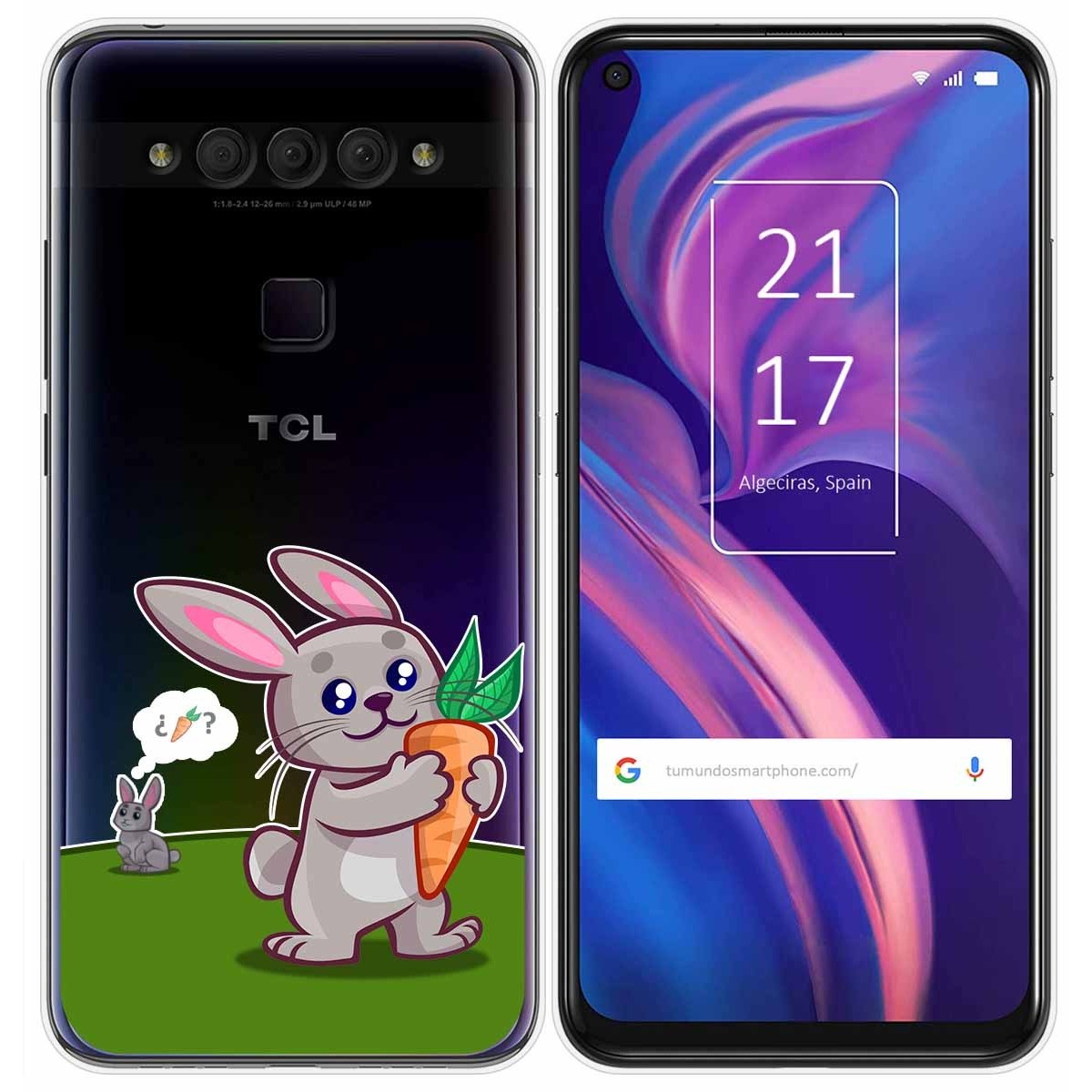 Funda Gel Transparente para TCL Plex diseño Conejo Dibujos