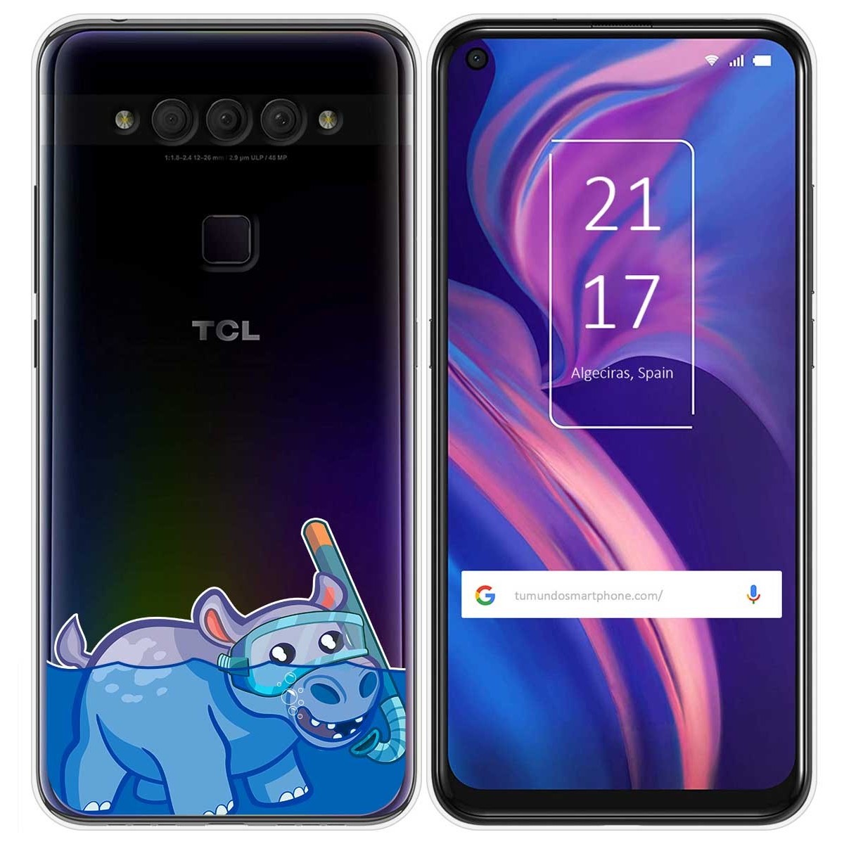 Funda Gel Transparente para TCL Plex diseño Hipo Dibujos