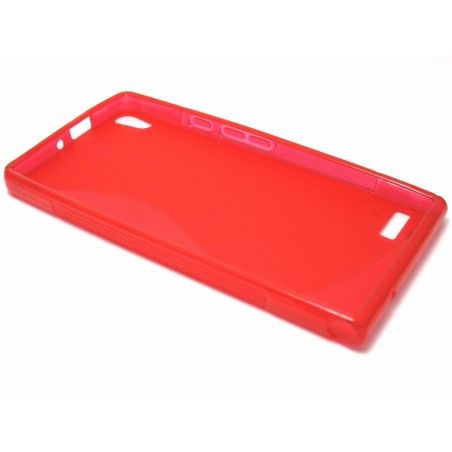 Funda Gel Tpu Huawei Ascend P6 S Line Color Roja