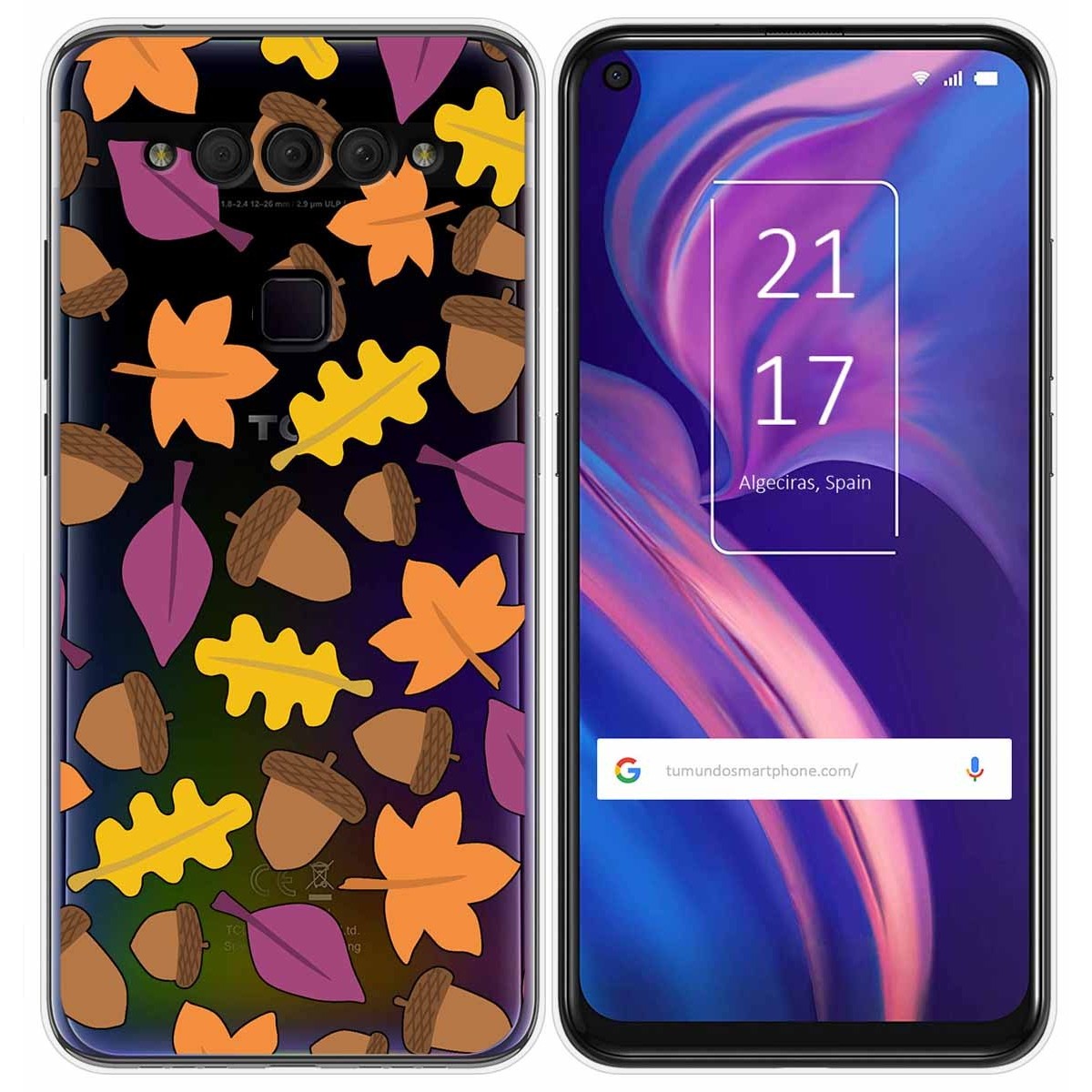 Funda Gel Transparente para TCL Plex diseño Otoño Dibujos