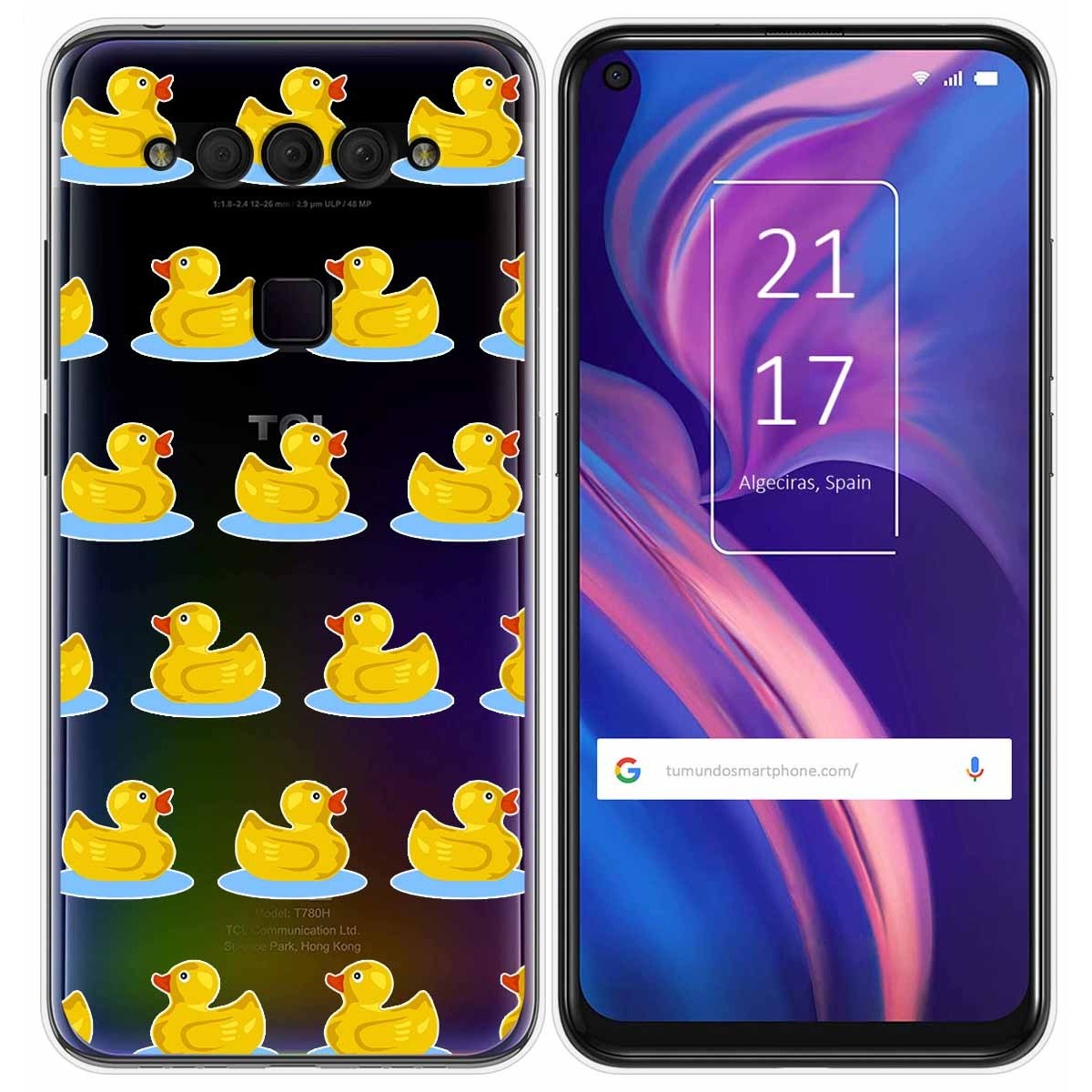 Funda Gel Transparente para TCL Plex diseño Pato Dibujos