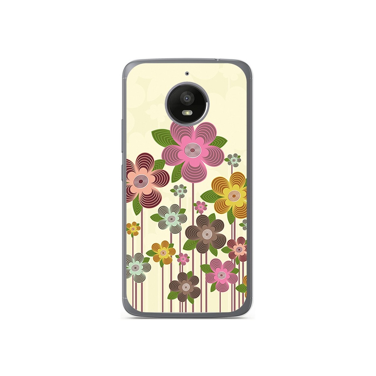Funda Gel Tpu para Motorola Moto E4 Plus Diseño Primavera En Flor  Dibujos