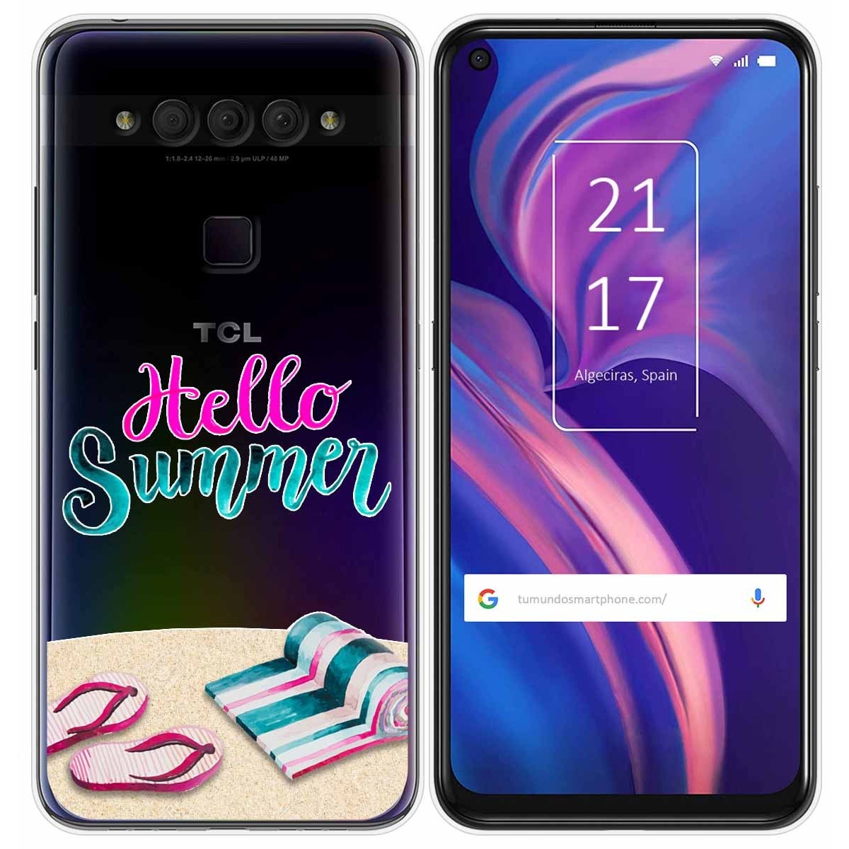 Funda Gel Transparente para TCL Plex diseño Summer Dibujos