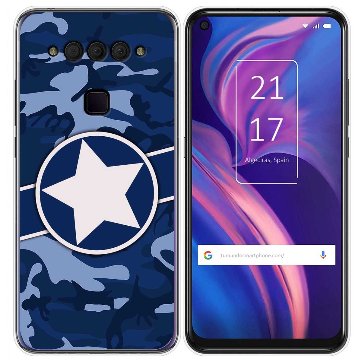 Funda Gel Tpu para TCL Plex diseño Camuflaje 03 Dibujos