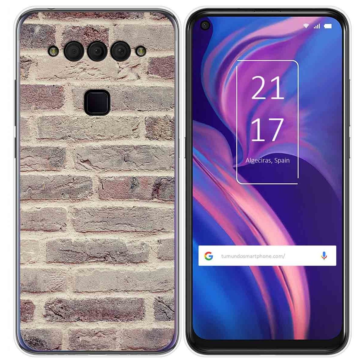 Funda Gel Tpu para TCL Plex diseño Ladrillo 01 Dibujos