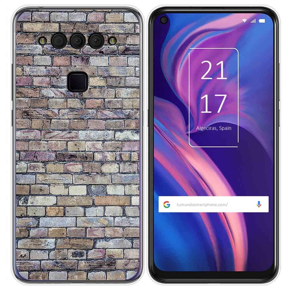 Funda Gel Tpu para TCL Plex diseño Ladrillo 02 Dibujos