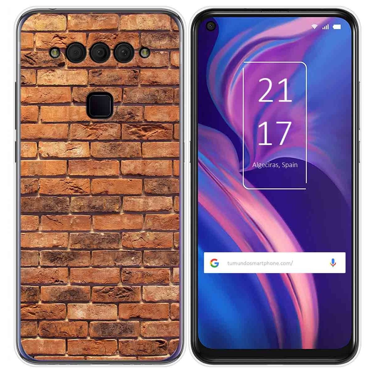 Funda Gel Tpu para TCL Plex diseño Ladrillo 04 Dibujos