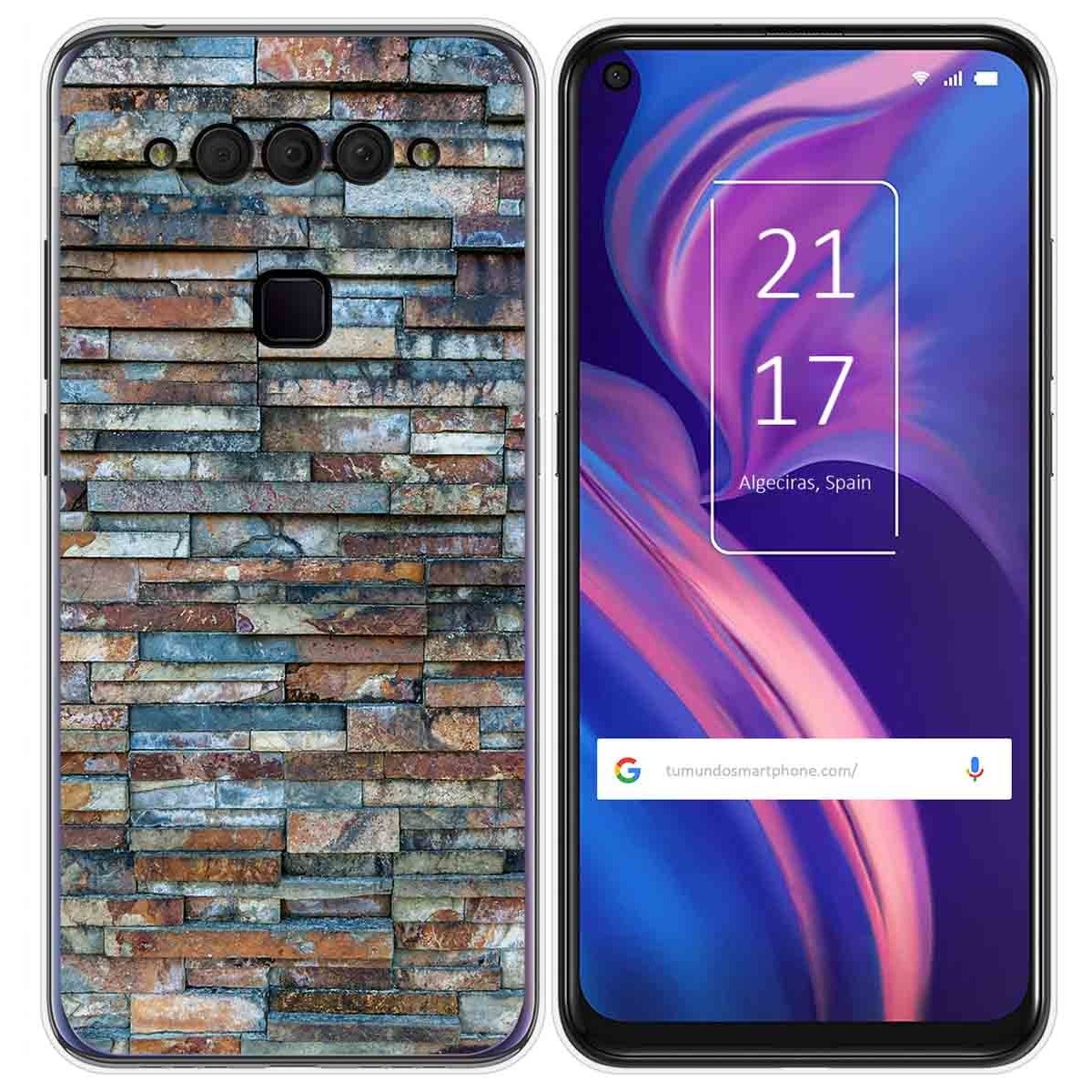 Funda Gel Tpu para TCL Plex diseño Ladrillo 05 Dibujos