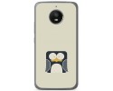 Funda Gel Tpu para Motorola Moto E4 Plus Diseño Pingüino Dibujos