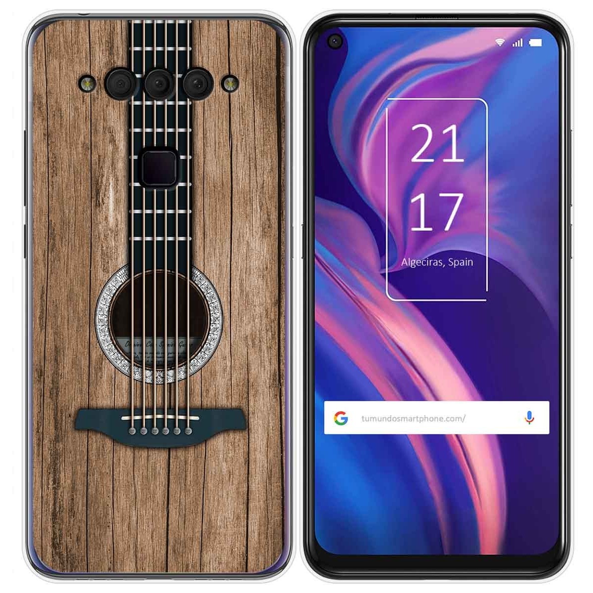 Funda Gel Tpu para TCL Plex diseño Madera 11 Dibujos