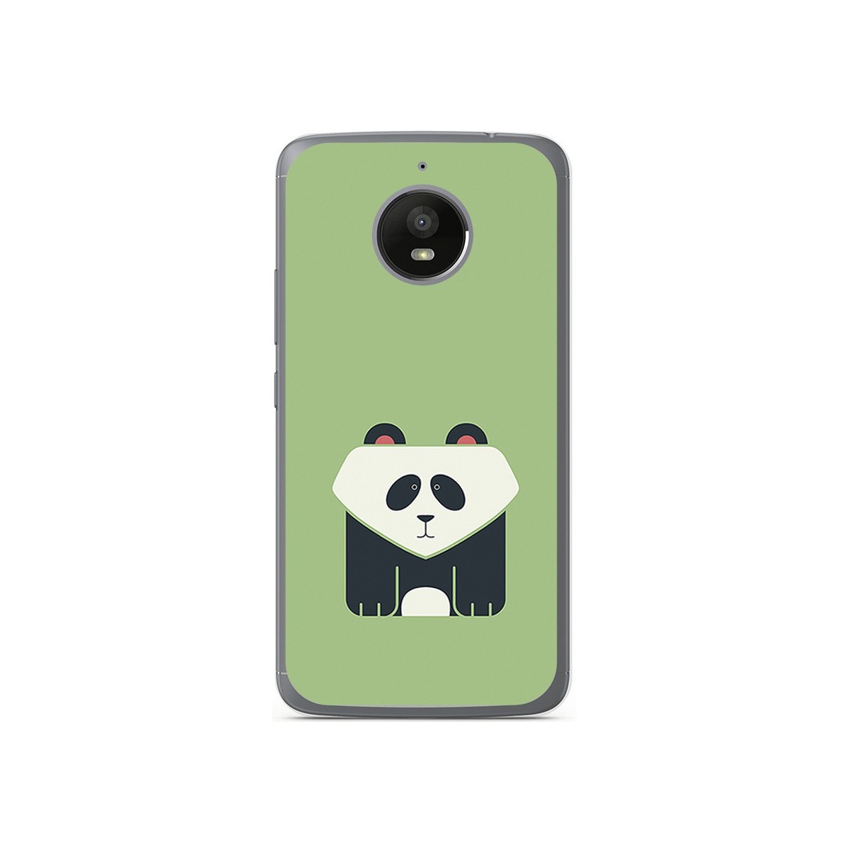 Funda Gel Tpu para Motorola Moto E4 Plus Diseño Panda Dibujos