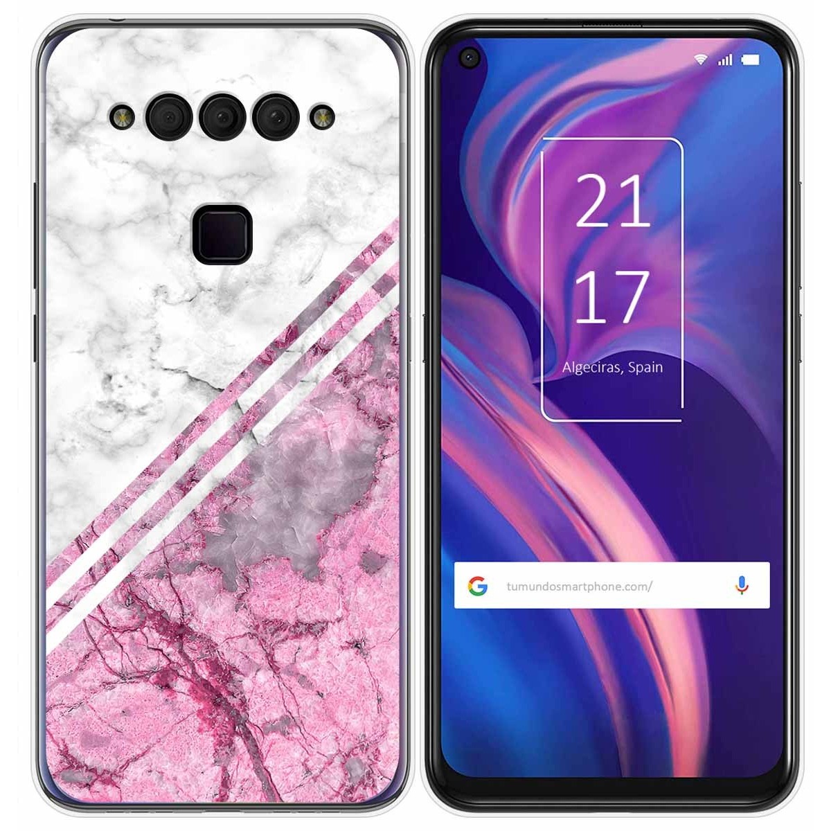 Funda Gel Tpu para TCL Plex diseño Mármol 03 Dibujos