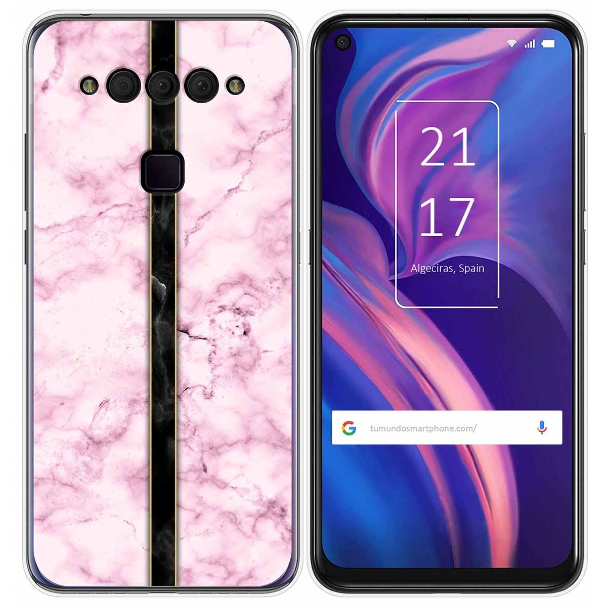 Funda Gel Tpu para TCL Plex diseño Mármol 04 Dibujos