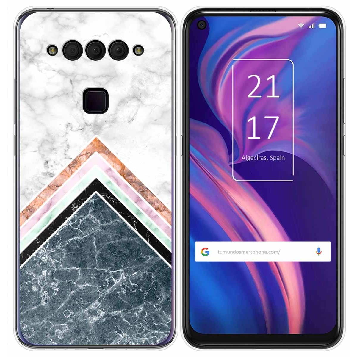 Funda Gel Tpu para TCL Plex diseño Mármol 05 Dibujos