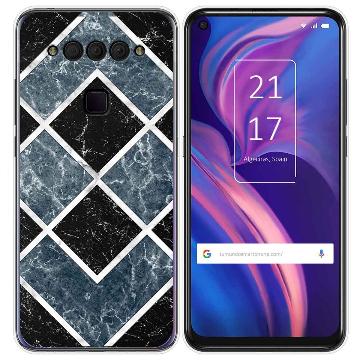 Funda Gel Tpu para TCL Plex diseño Mármol 06 Dibujos