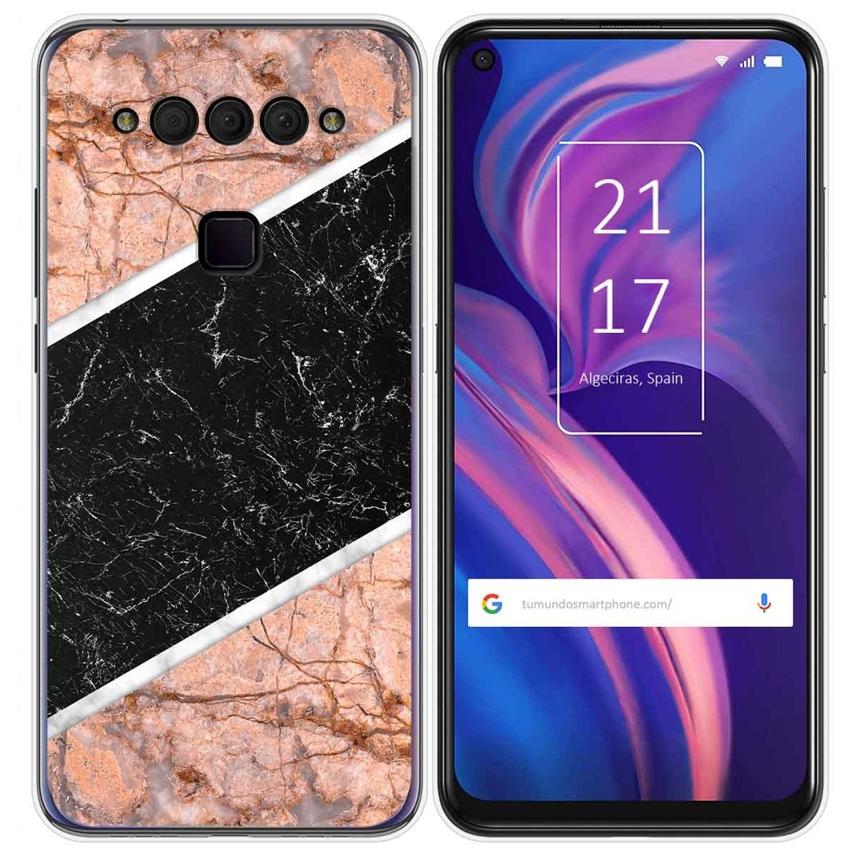Funda Gel Tpu para TCL Plex diseño Mármol 07 Dibujos