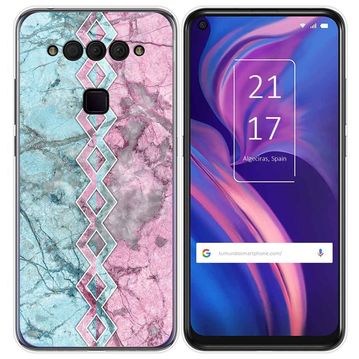 Funda Gel Tpu para TCL Plex diseño Mármol 08 Dibujos