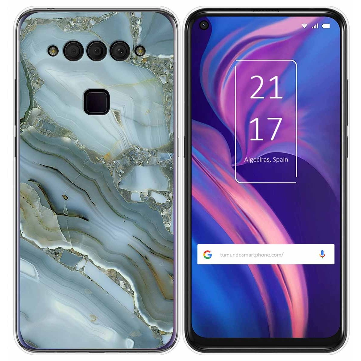Funda Gel Tpu para TCL Plex diseño Mármol 09 Dibujos