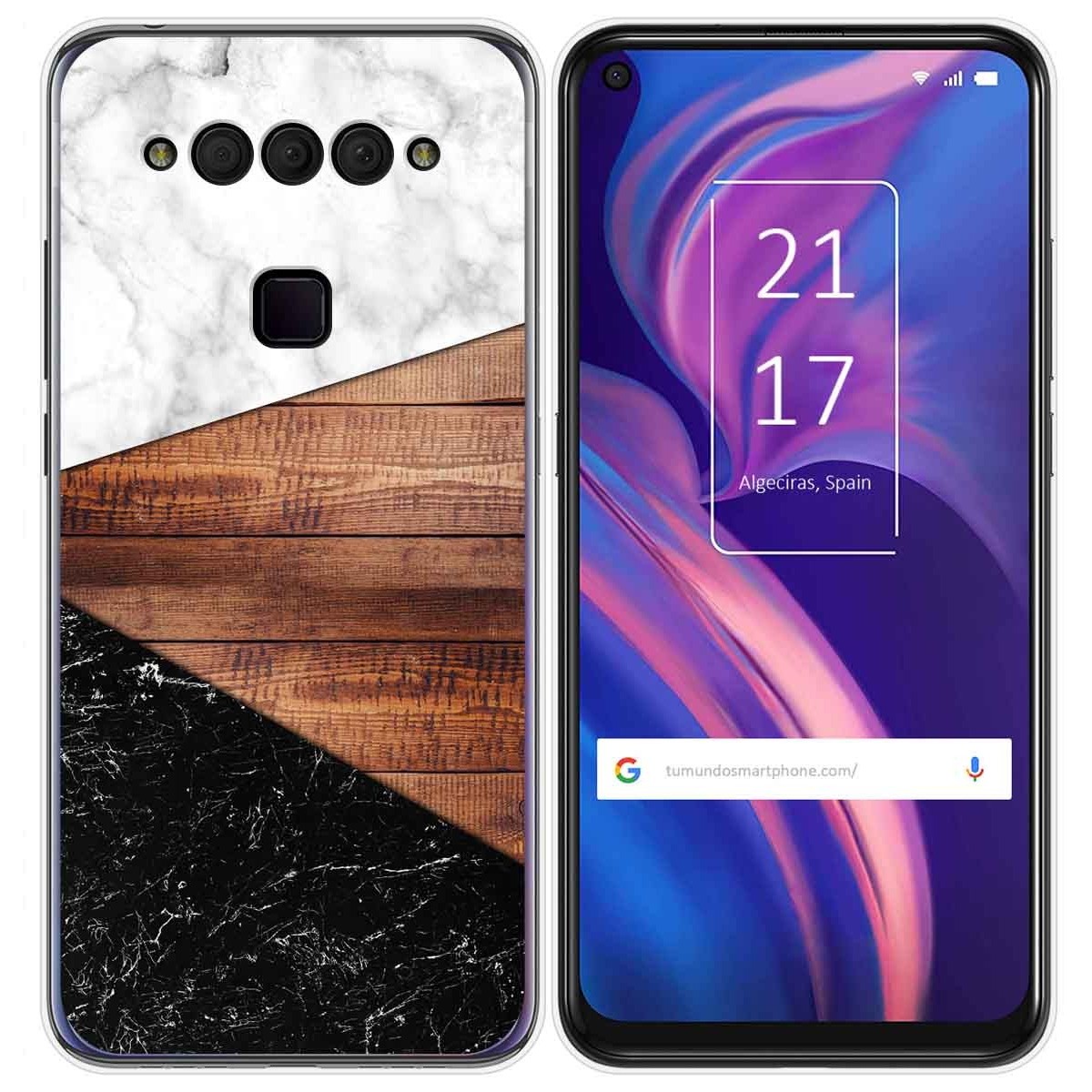 Funda Gel Tpu para TCL Plex diseño Mármol 11 Dibujos