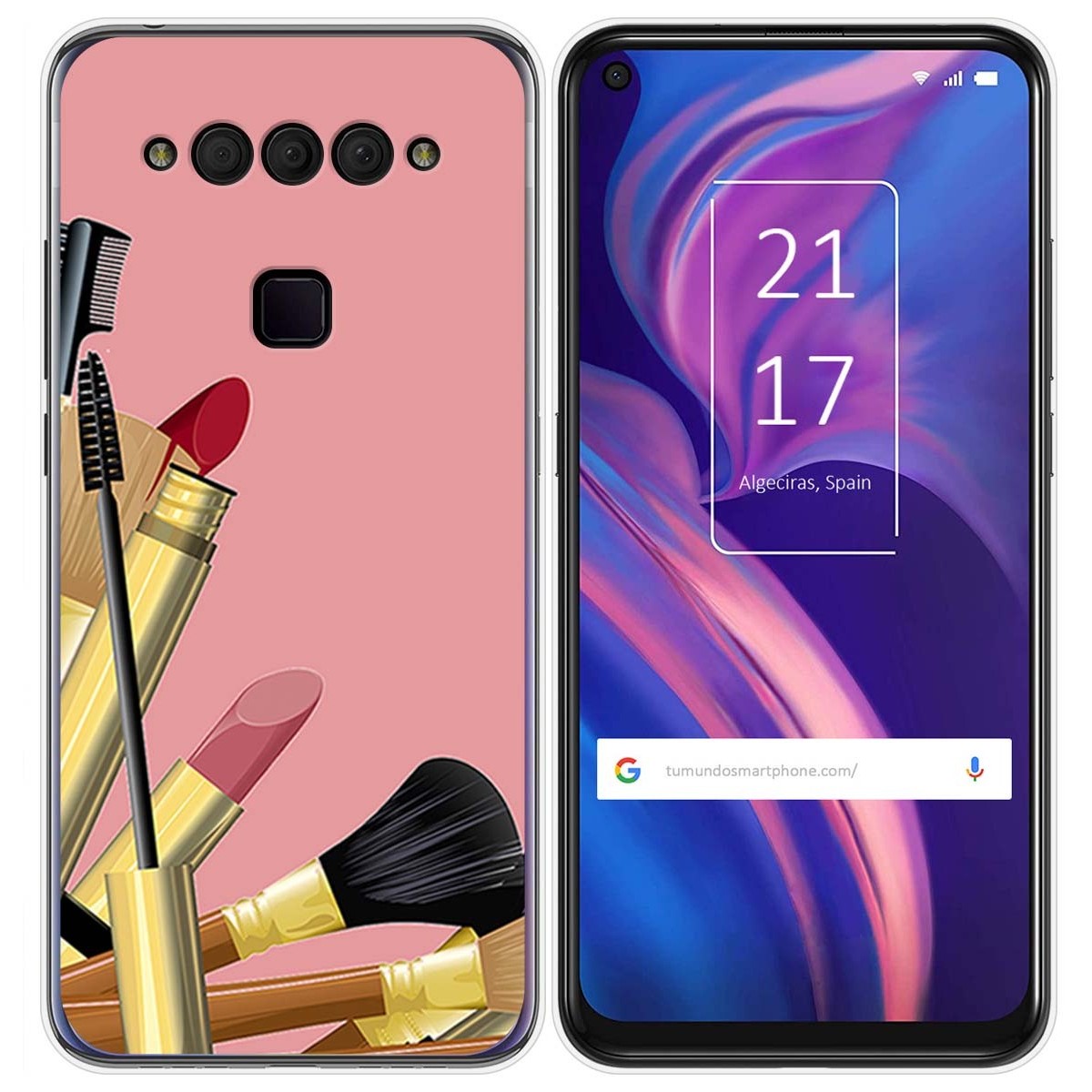 Funda Gel Tpu para TCL Plex diseño Brochas Dibujos