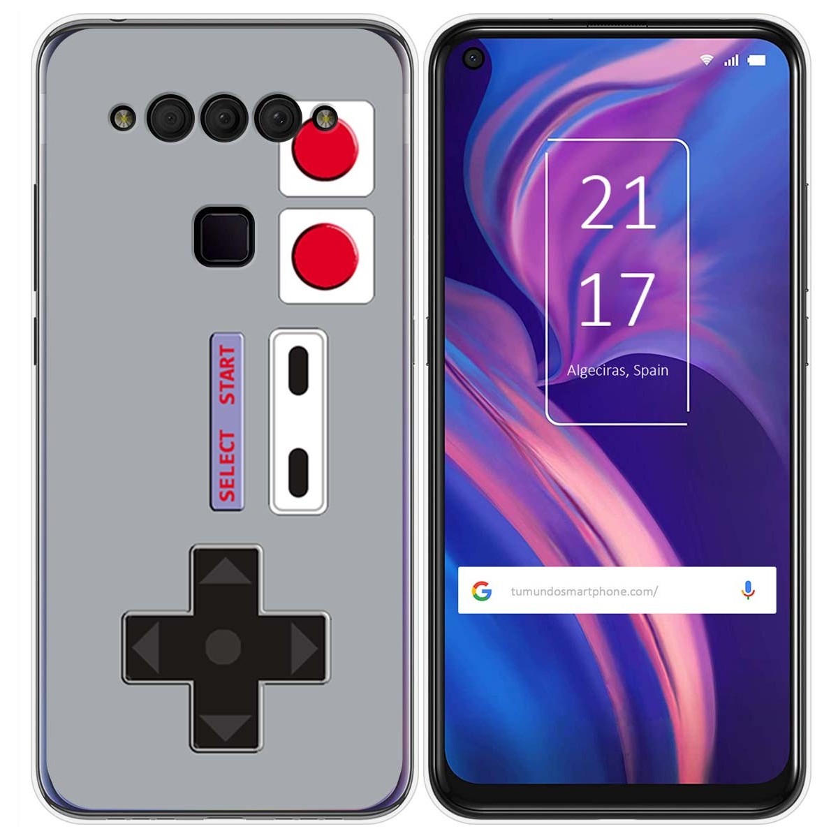 Funda Gel Tpu para TCL Plex diseño Consola Dibujos