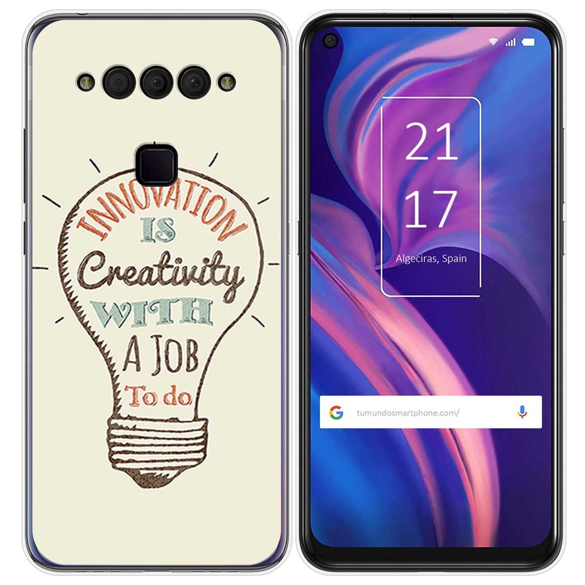 Funda Gel Tpu para TCL Plex diseño Creativity Dibujos
