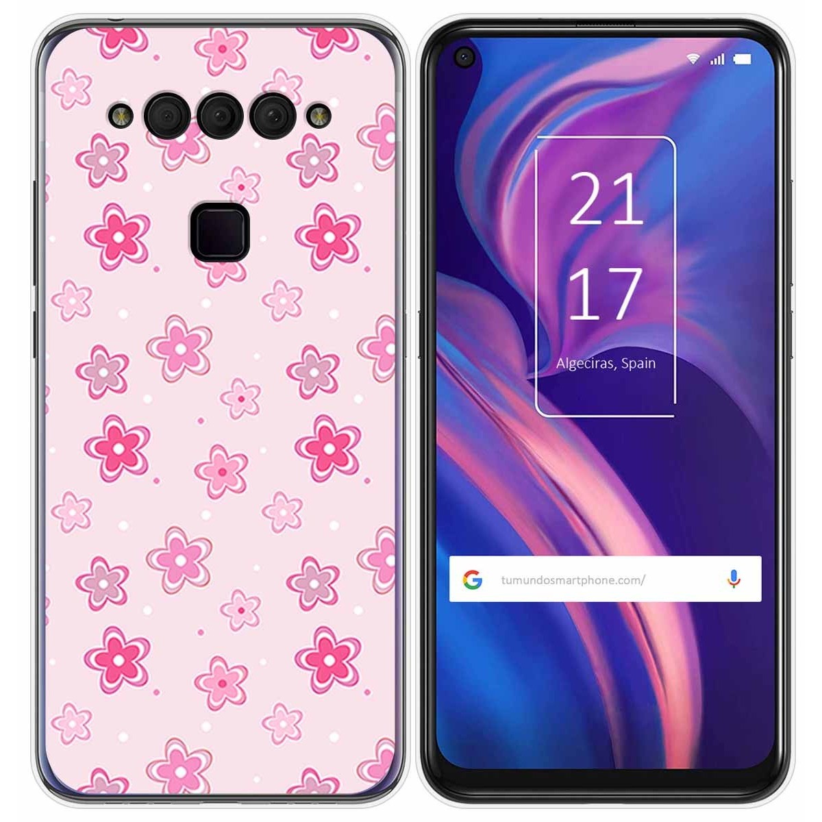 Funda Gel Tpu para TCL Plex diseño Flores Dibujos