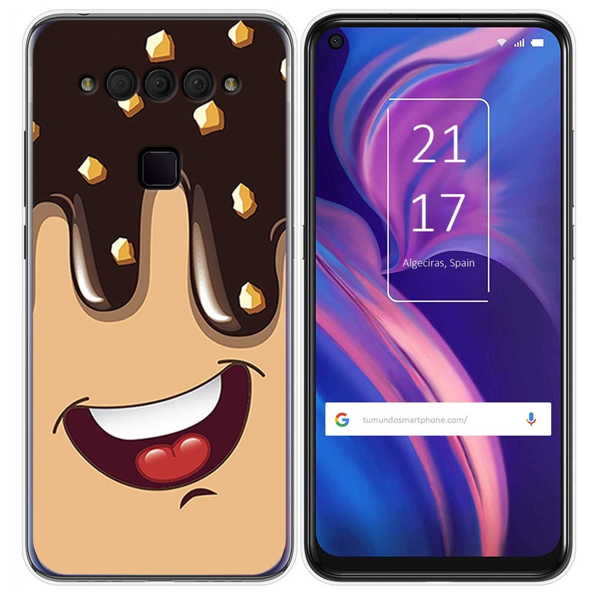 Funda Gel Tpu para TCL Plex diseño Helado Chocolate Dibujos