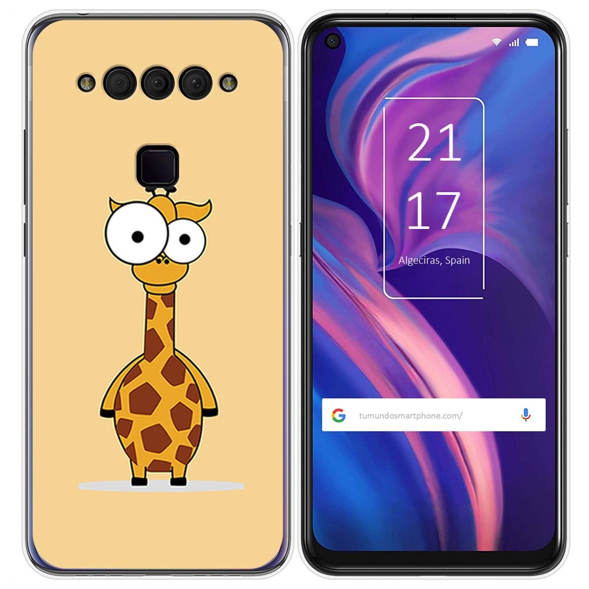 Funda Gel Tpu para TCL Plex diseño Jirafa Dibujos