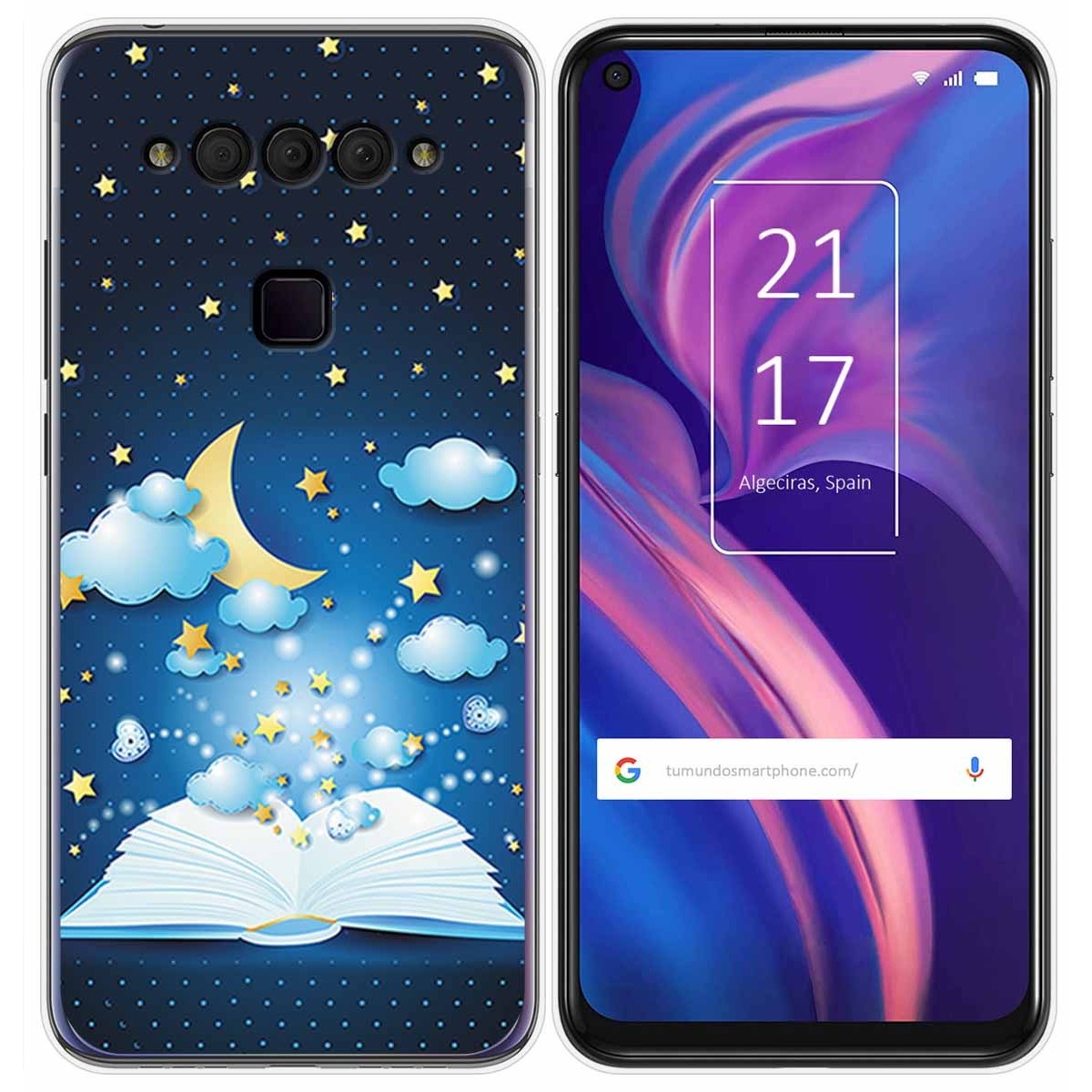 Funda Gel Tpu para TCL Plex diseño Libro Cuentos Dibujos