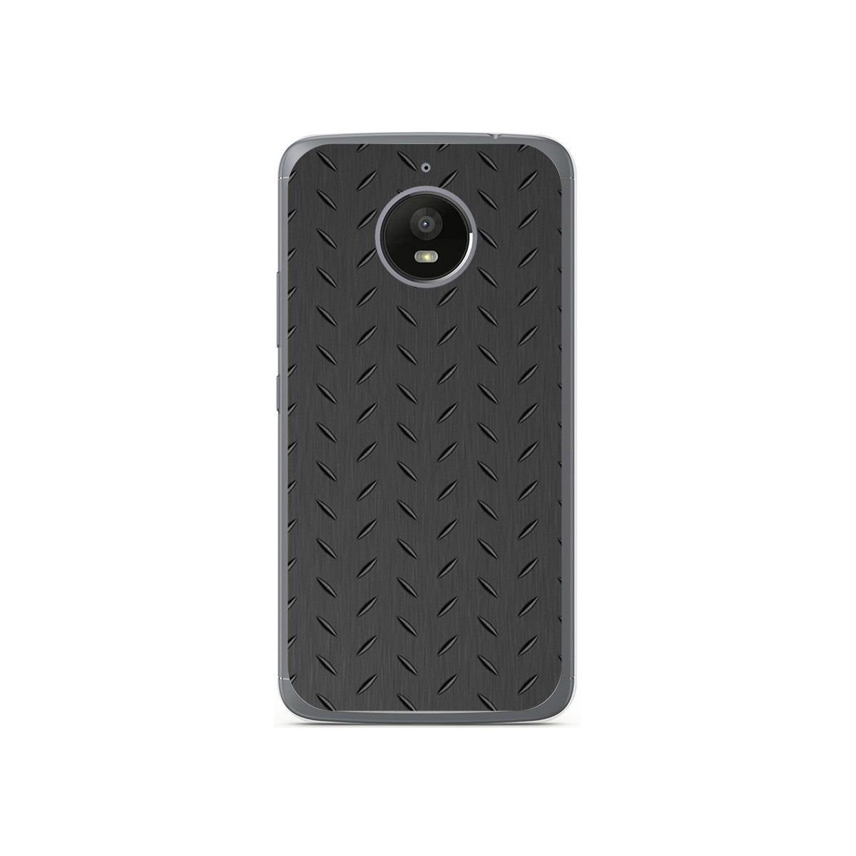 Funda Gel Tpu para Motorola Moto E4 Plus Diseño Metal Dibujos